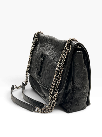 Saint Laurent - sac Nikki cuir noir all black