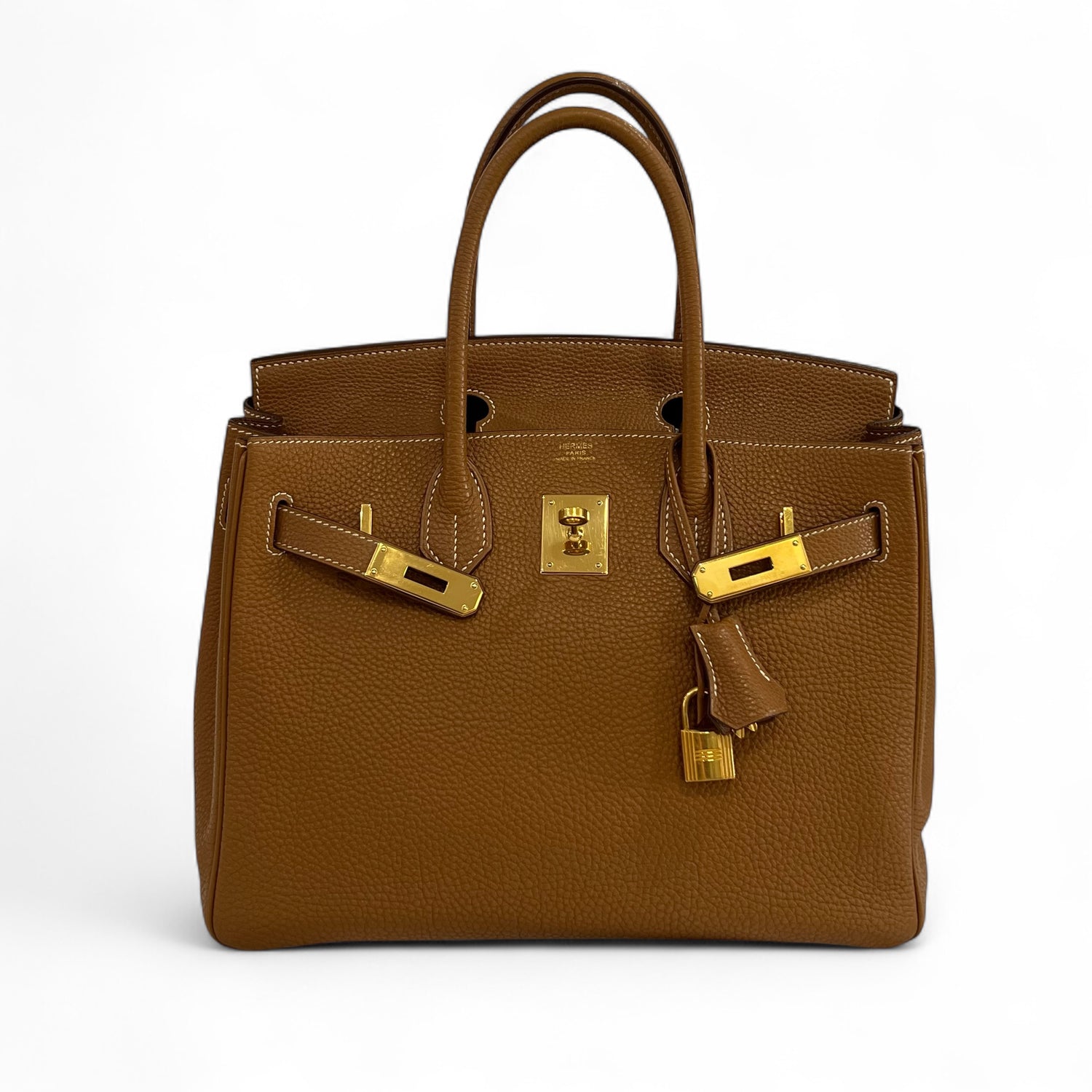 Kelly Brown Suede Birkin Bag Hermès Birkin 30 Gold