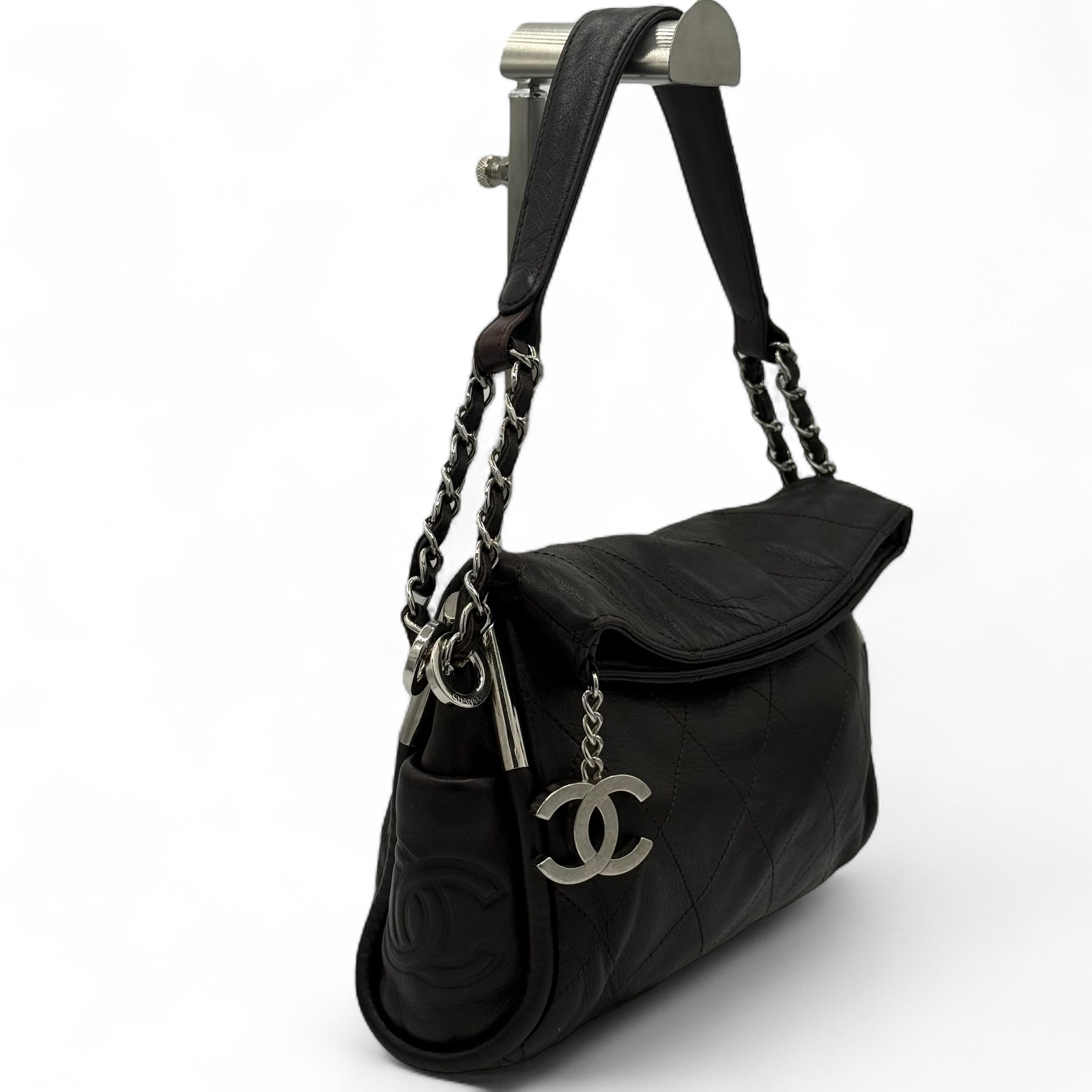 Chanel - Sac à main en cuir marron