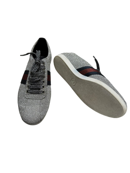 Gucci Basket Bambi Web Argenté Pailleté | Les Folies d’Eugénie