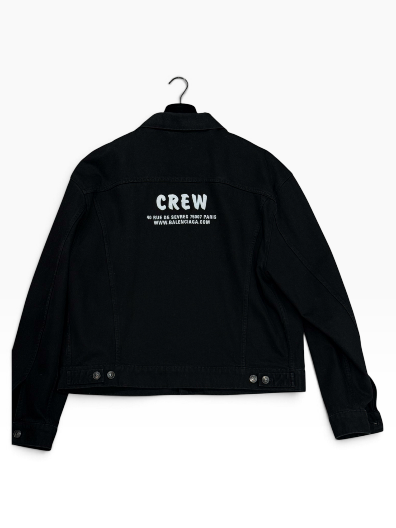 Balenciaga - Veste Denim Oversized Noir