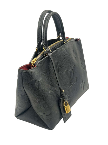 Louis Vuitton - sac petit palais cuir emprunte noir