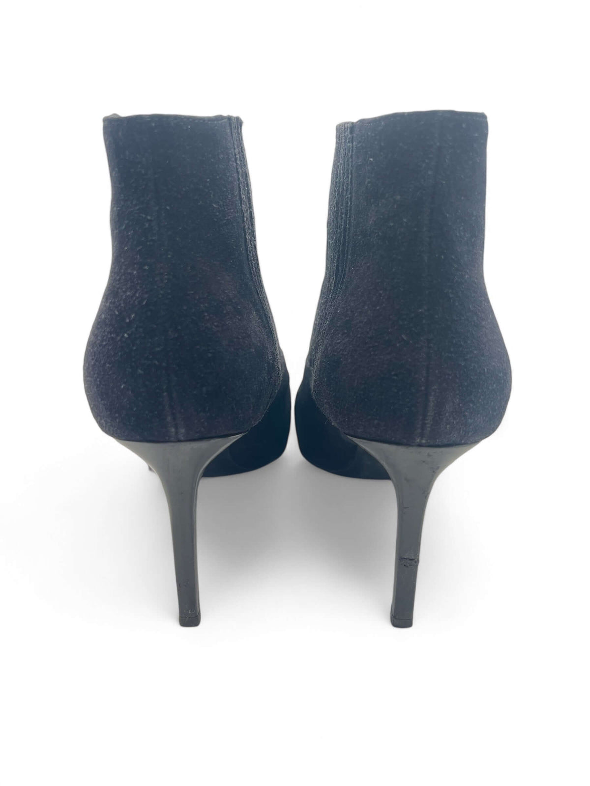 Saint Laurent - Black Suede Ankle Boots Size 39.5