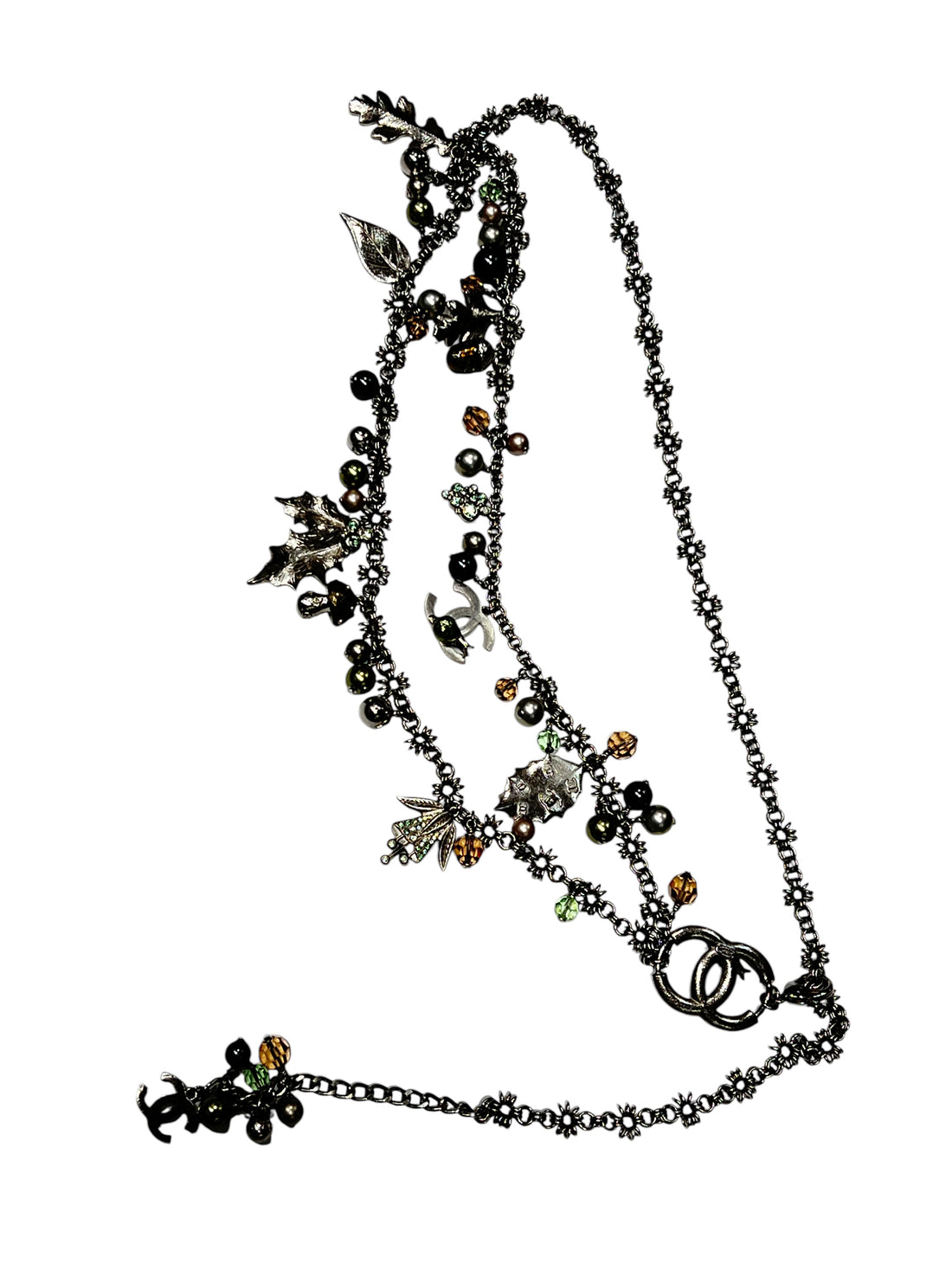 Chanel - ceinture chaîne Autumn argentée
