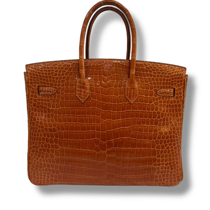 Hermès - Sac Birkin 35 Crocodile Porosus