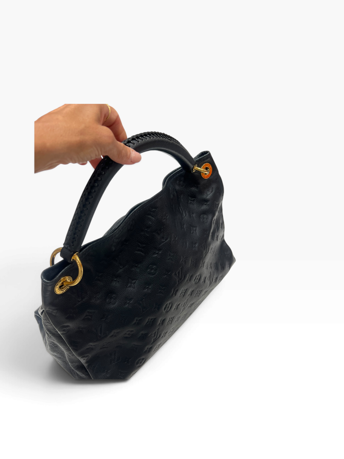 Louis Vuitton - sac Artsy cuir empreinte bleu navy