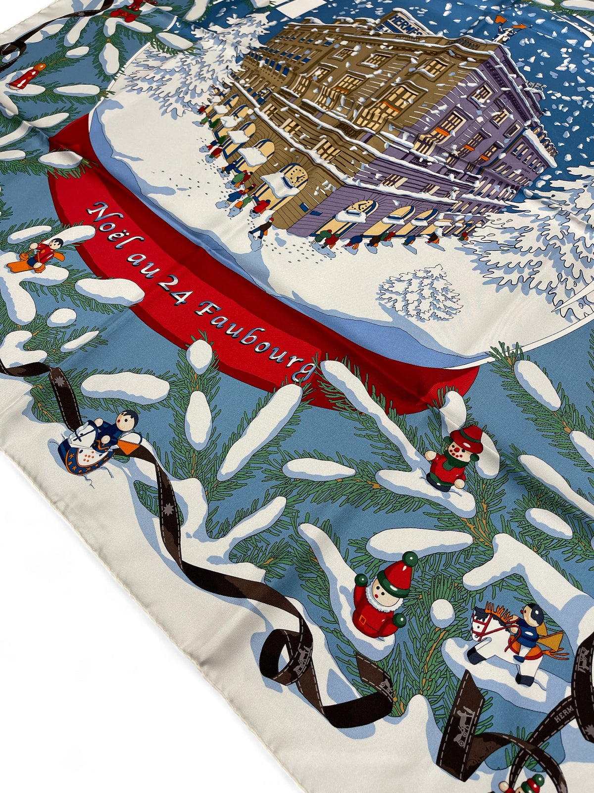 Hermès - Carré 90 „Weihnachten in der 24 Faubourg“