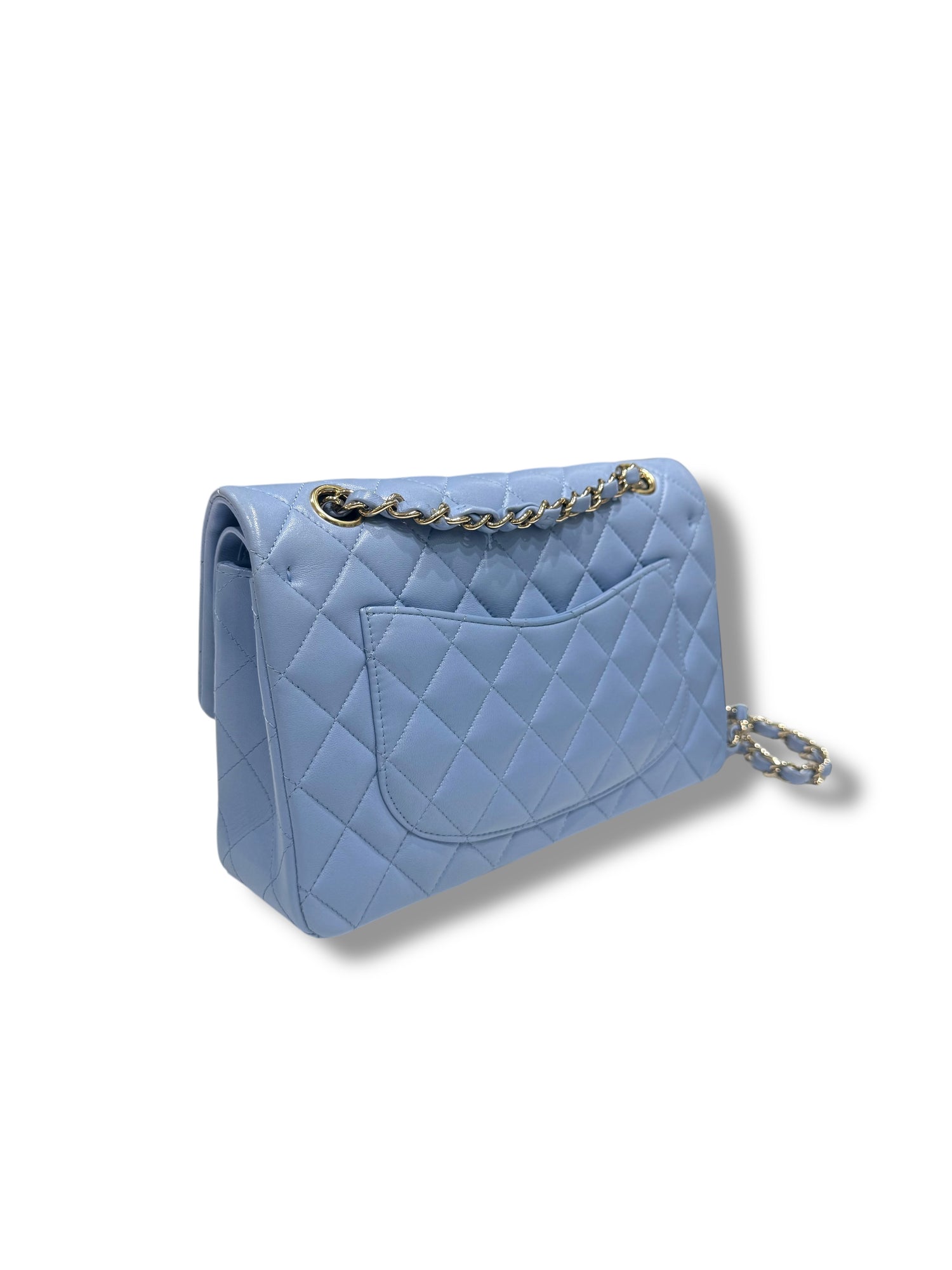 Chanel - Sac 11.12 Classique Timeless small Bleu nuage