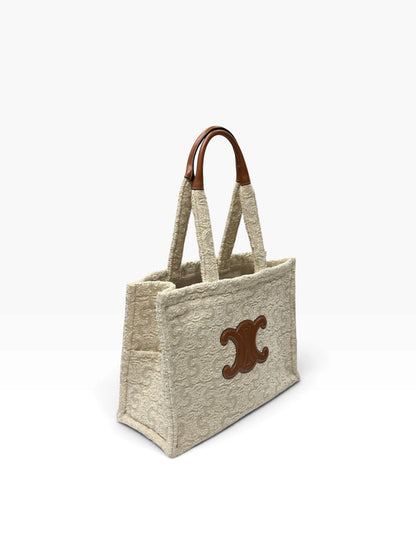 Céline - tote bag Thais en laine brodée