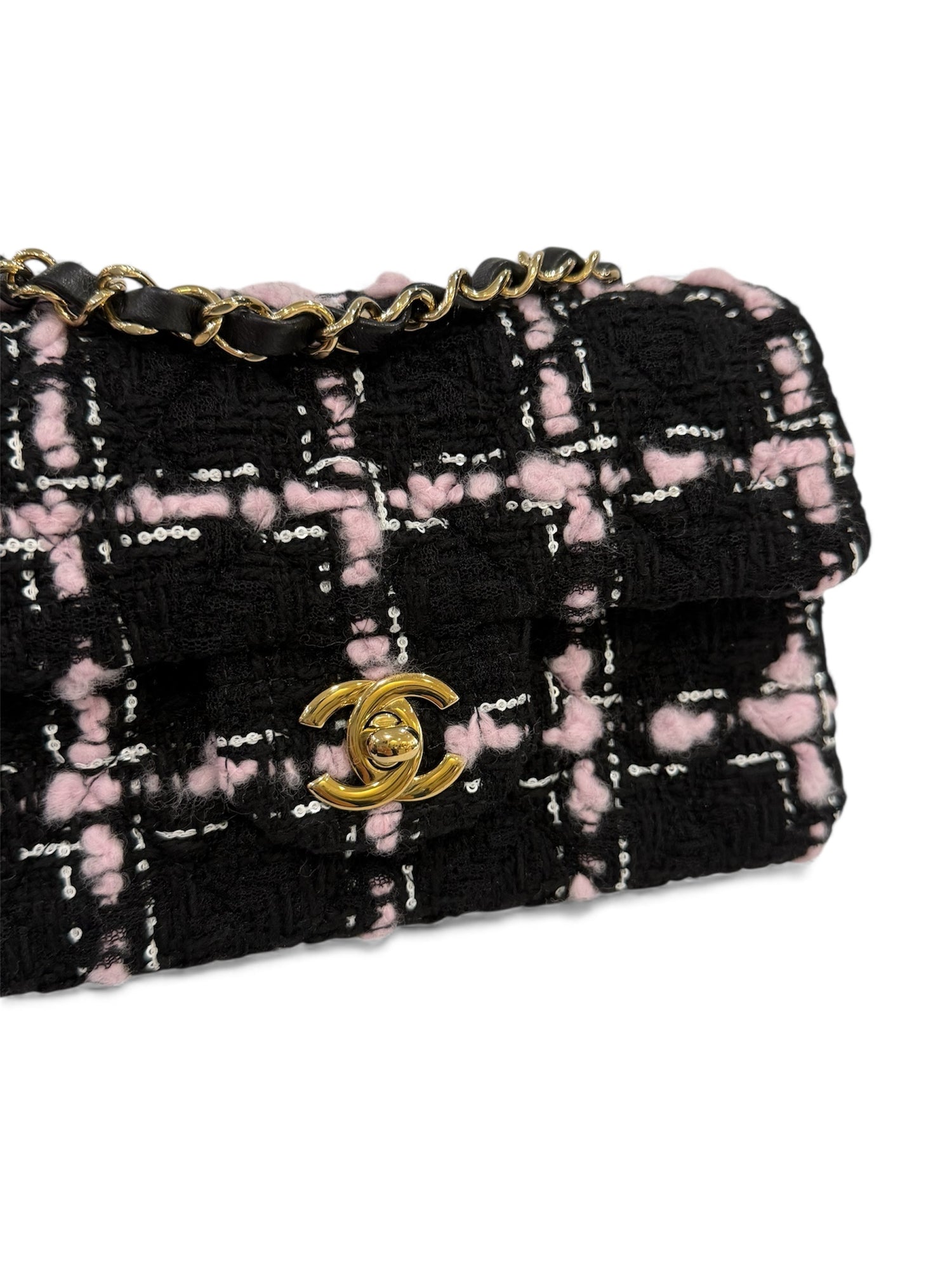 Chanel - Sac mini rectangulaire tweed 20cm