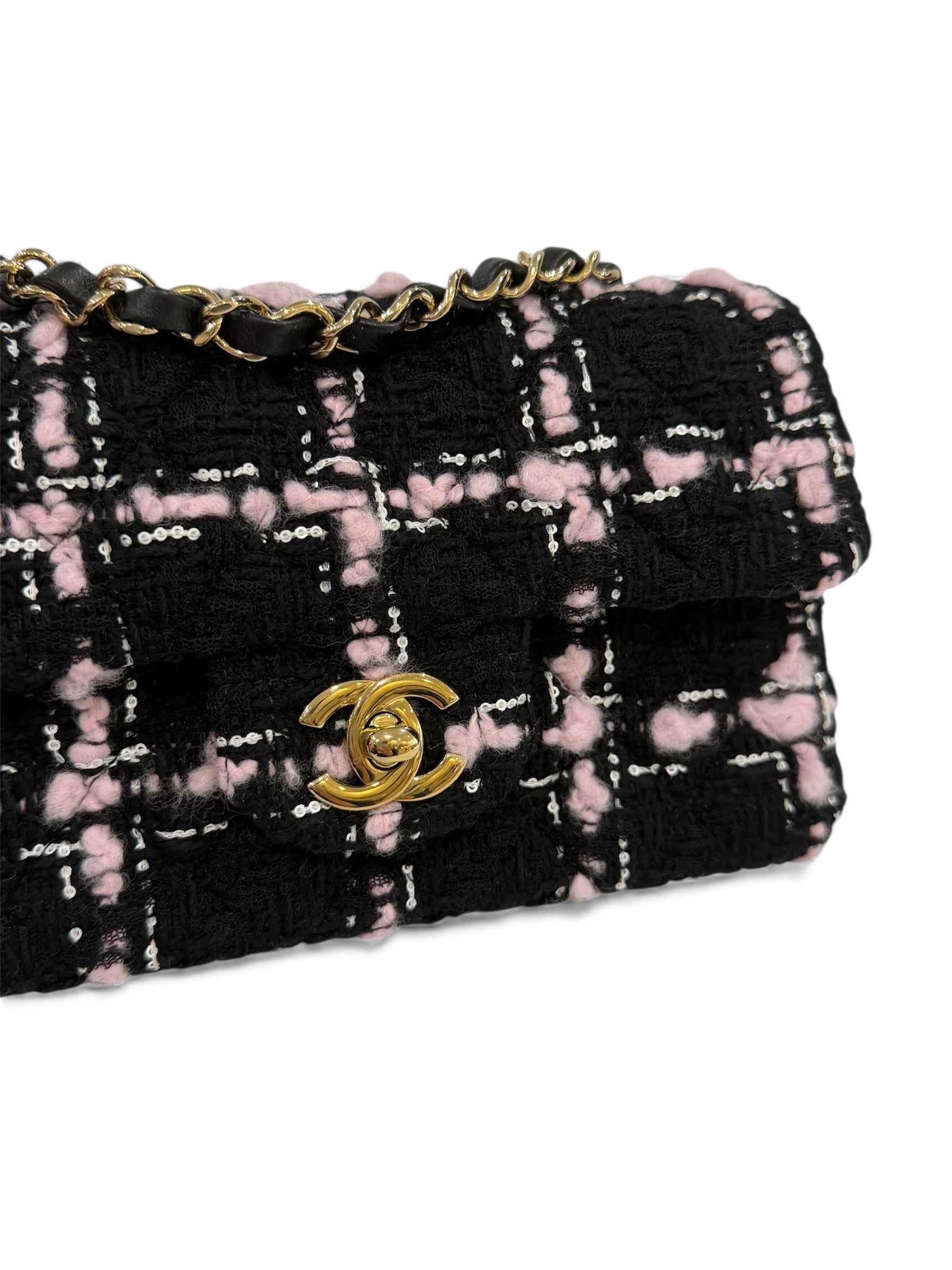 Chanel - 20 cm mini rectangular tweed bag