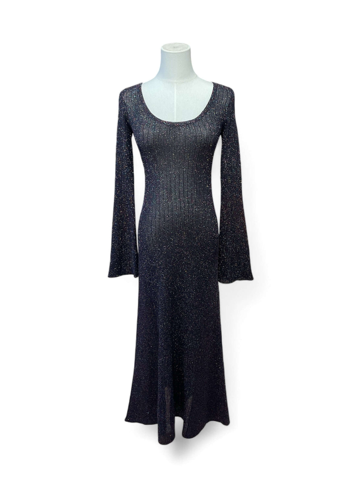 GANNI - Mehrfarbiges Lurex-Paillettenkleid Gr. XS