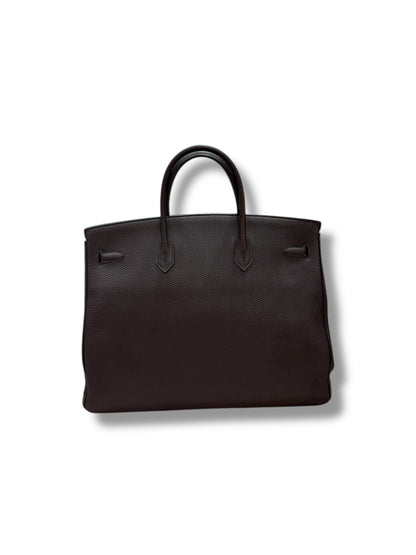 Hermès - Sac Birkin 40 Chocolat PHW