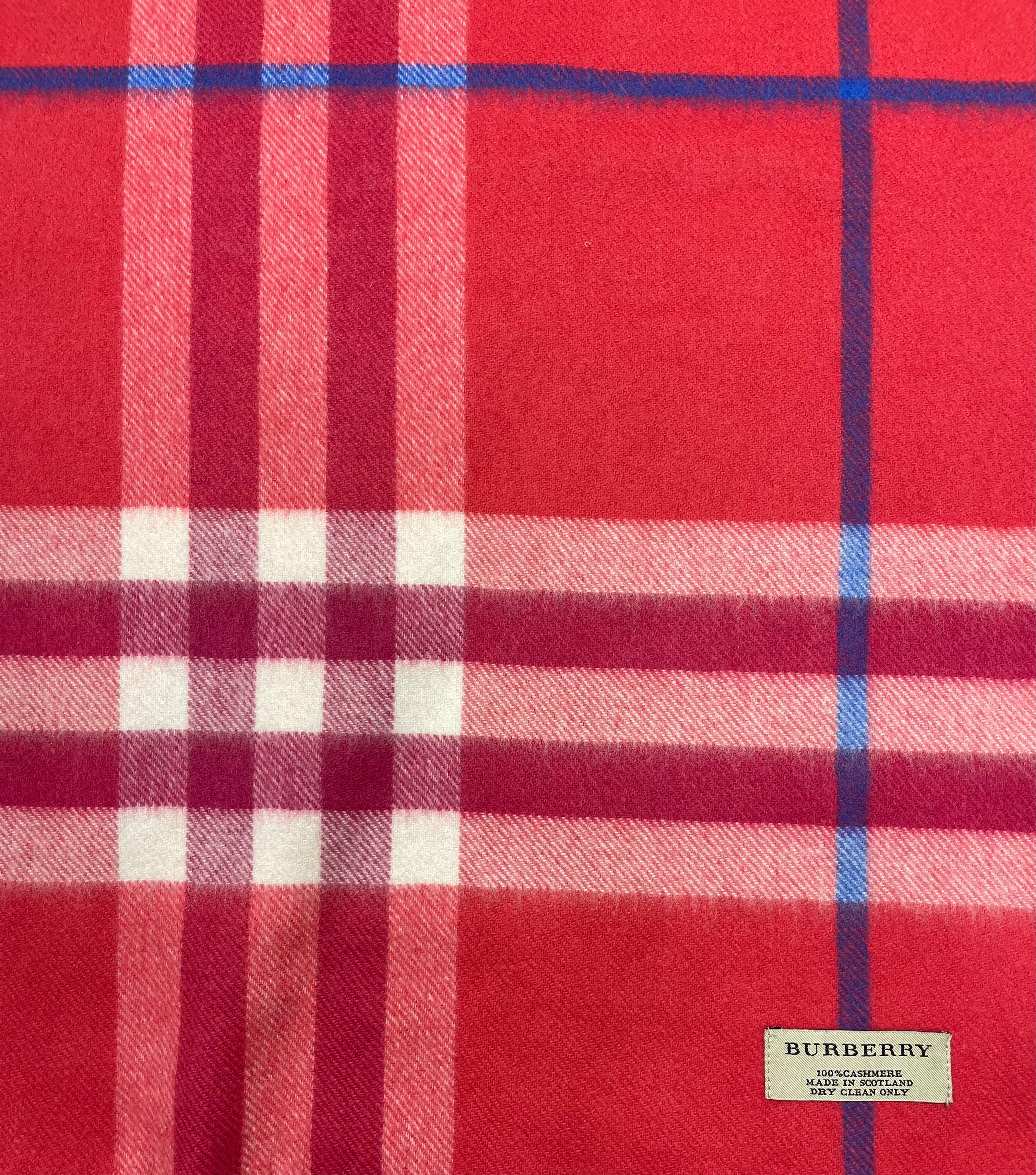 Burberry - Écharpe Check Rose