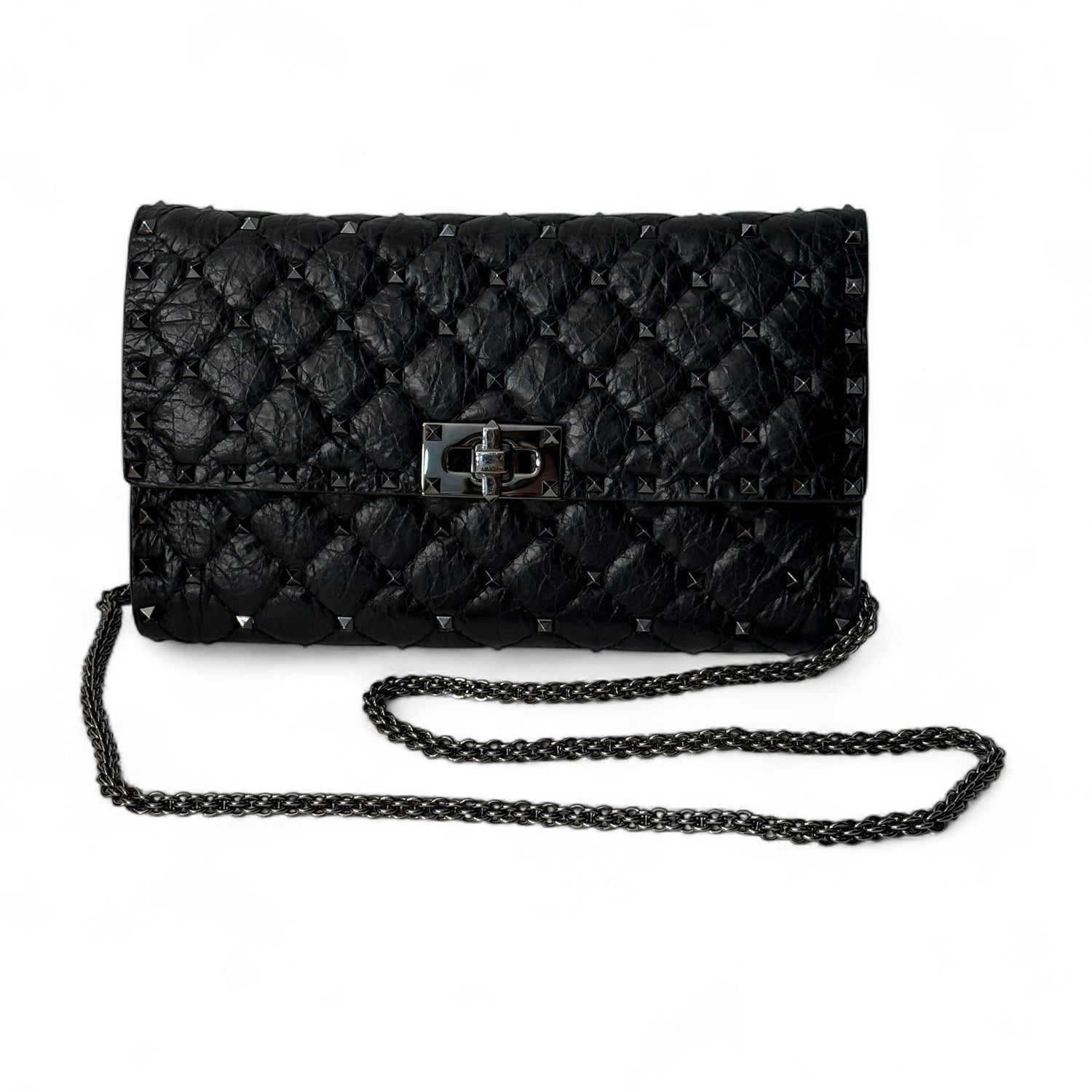 Valentino - Sac Crossbody clutch Rockstud Noir