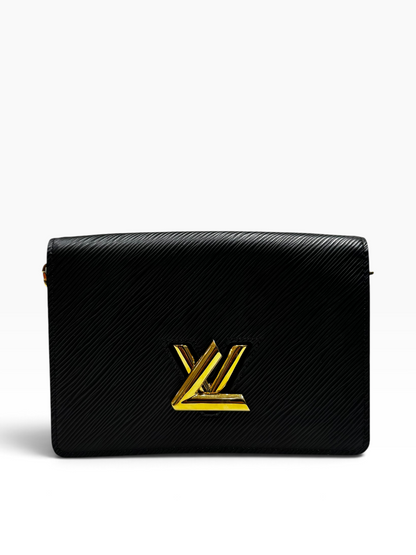 Louis Vuitton - Sac porté épaule twist cuir épi noir