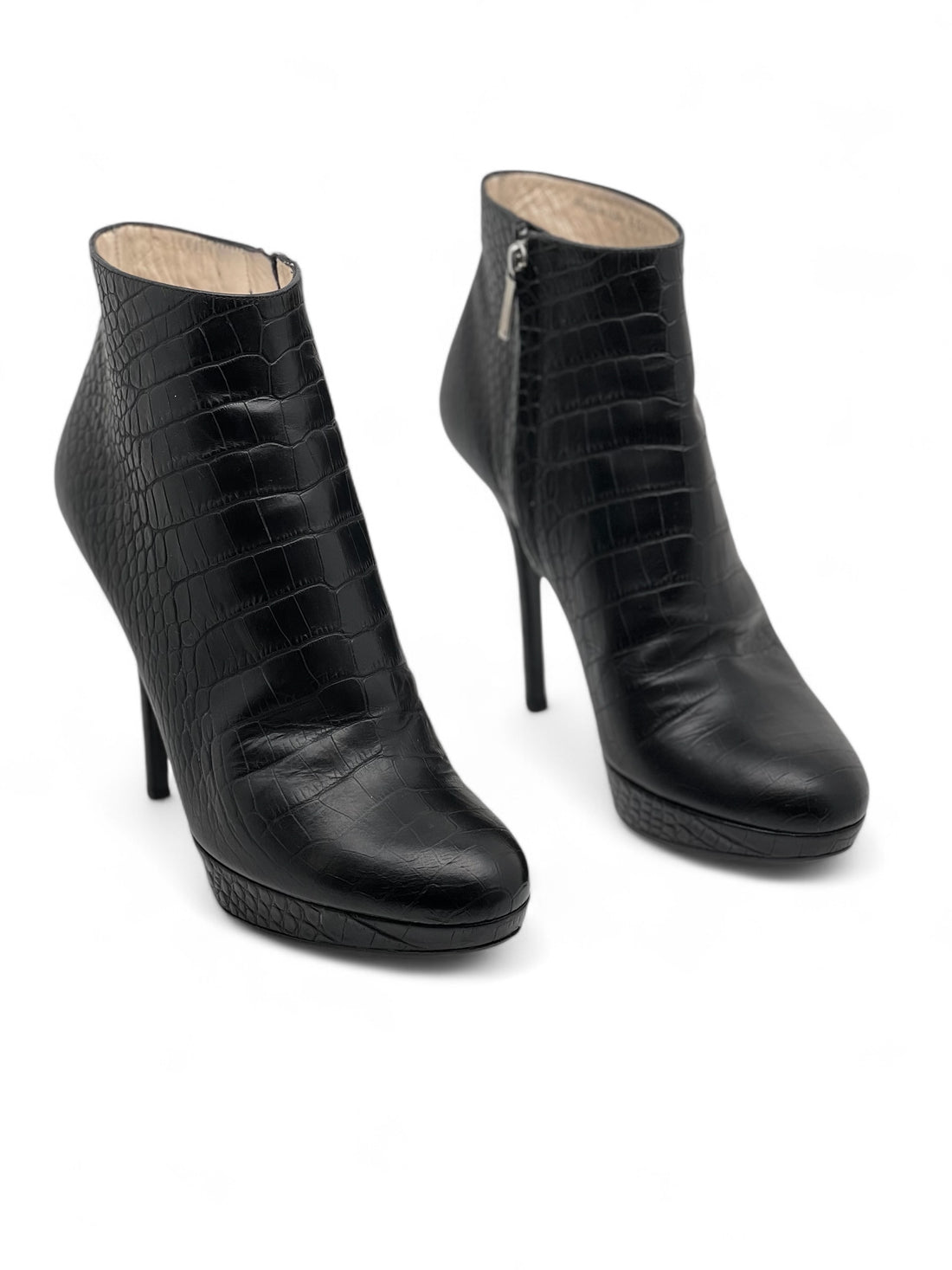 Dior - Botte, Bottines embossees crocodile T40,5