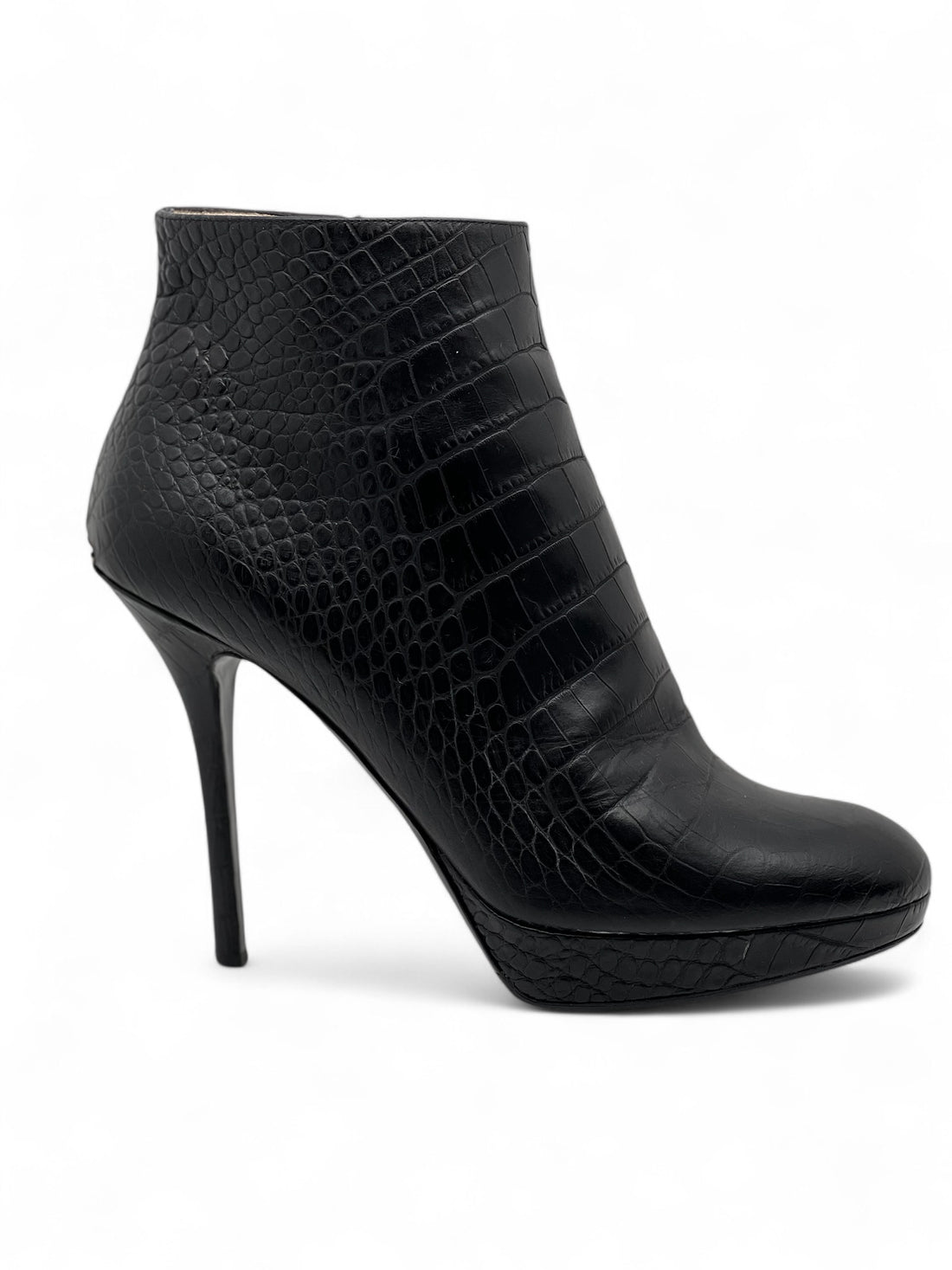 Dior - Botte, Bottines embossees crocodile T40,5