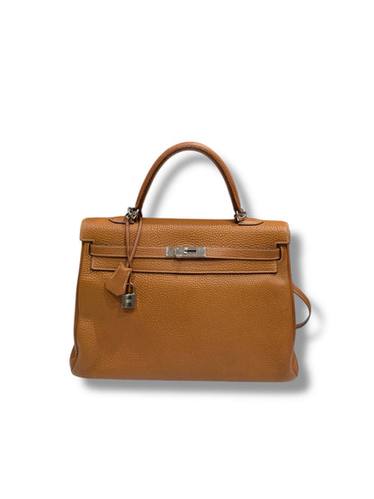 Hermès - Sac Kelly 35 Gold PHW