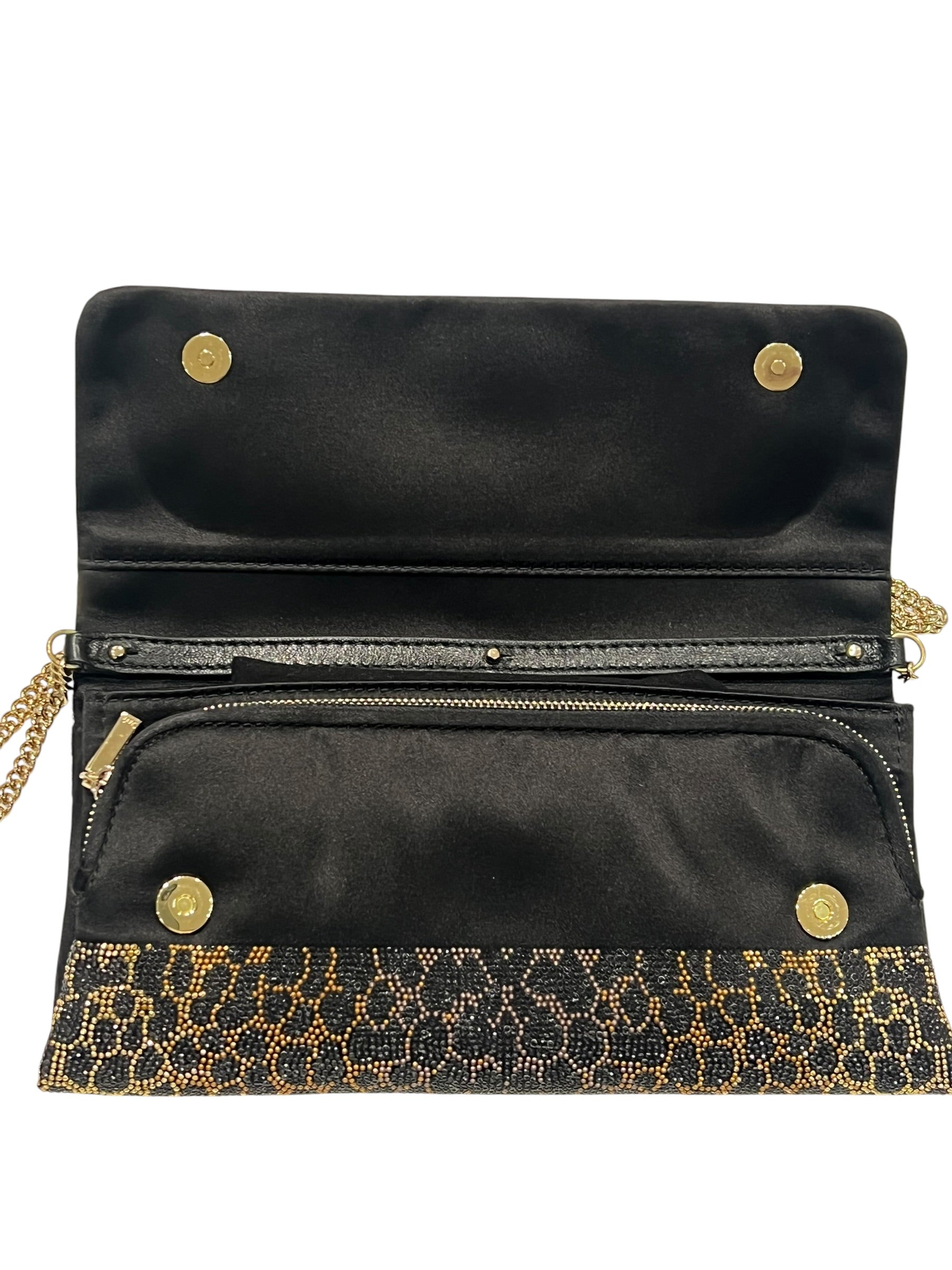 Dolce gabbana - pochette sur chaîne strass léopard