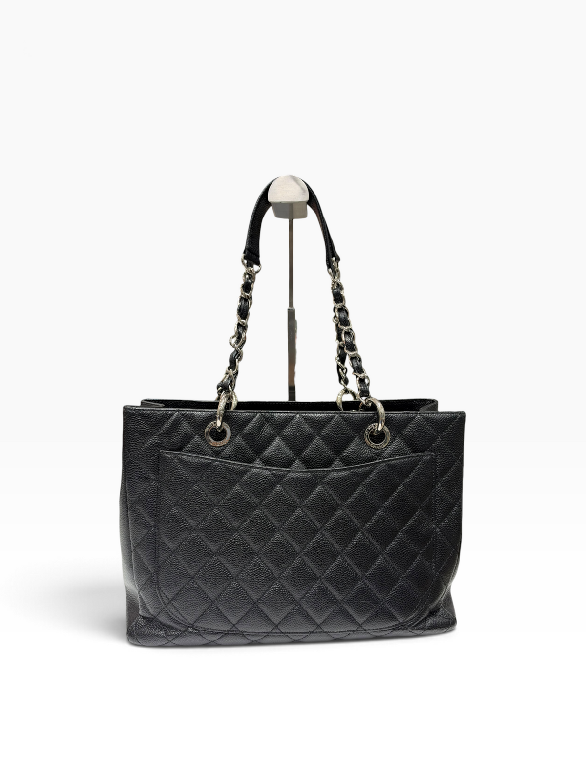 Chanel - Sac Cabas grand shopping en cuir caviar noir