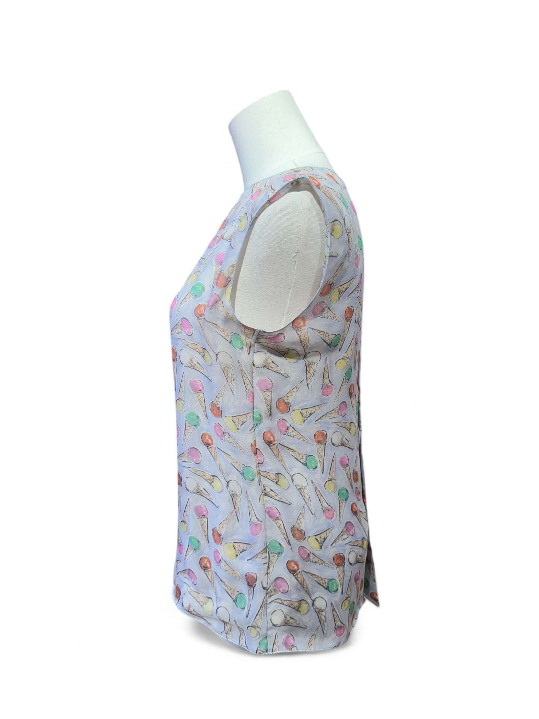 Chanel - Blouse en soie T36