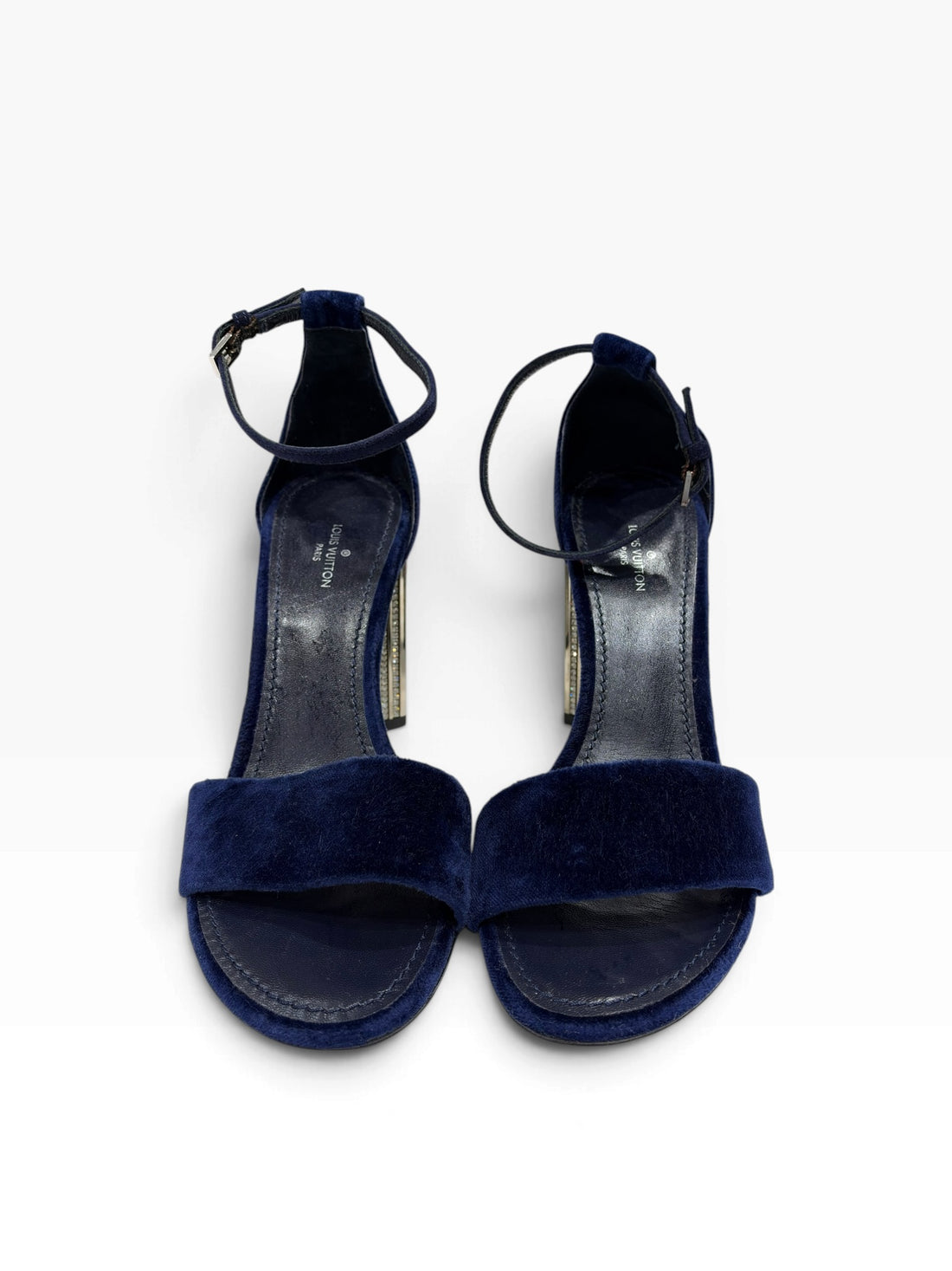 Louis Vuitton - Escarpins Silhouette en velours bleu