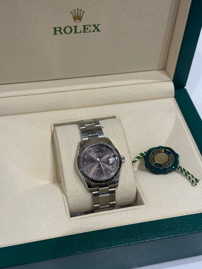 Rolex - Montre Datejust 31 mm diamants et Oyster