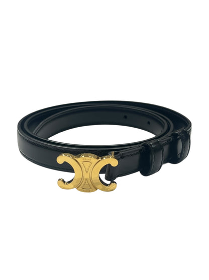 Céline - ceinture triomphe pm cuir noir t80