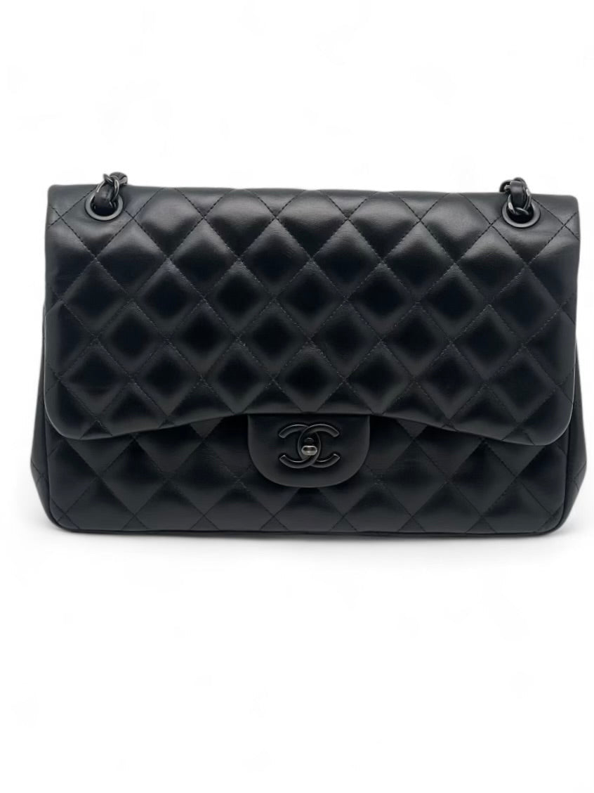 Chanel - Borsa Jumbo completamente nera