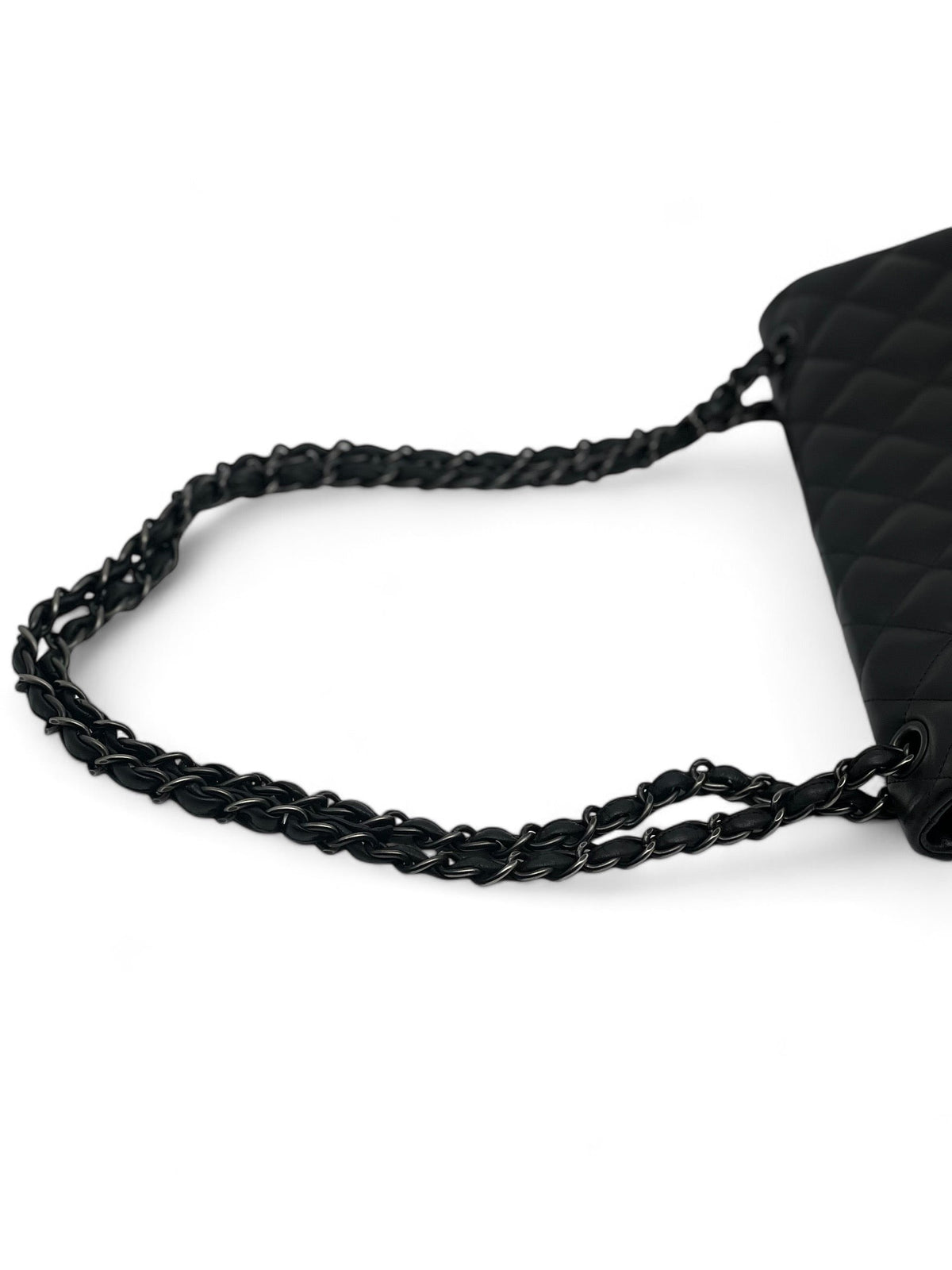 Chanel - Full black Jumbo bag