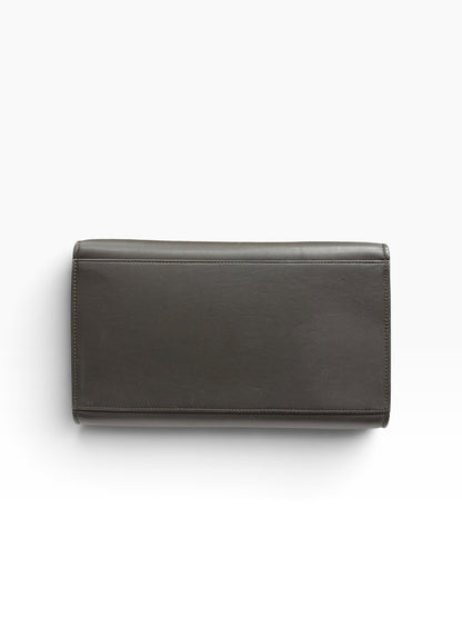 Céline - Sac à main trapèze tricolore en cuir et daim