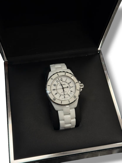 Chanel - Montre J12 Date 38mm Automatique céramique blanche