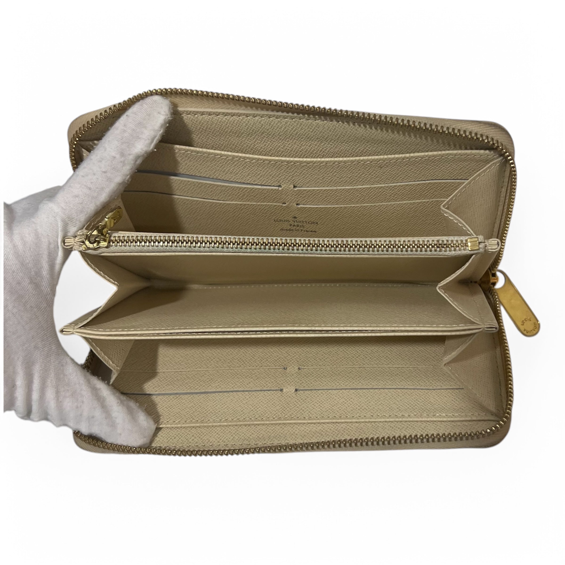 Louis Vuitton - Portefeuille zippy damier azur