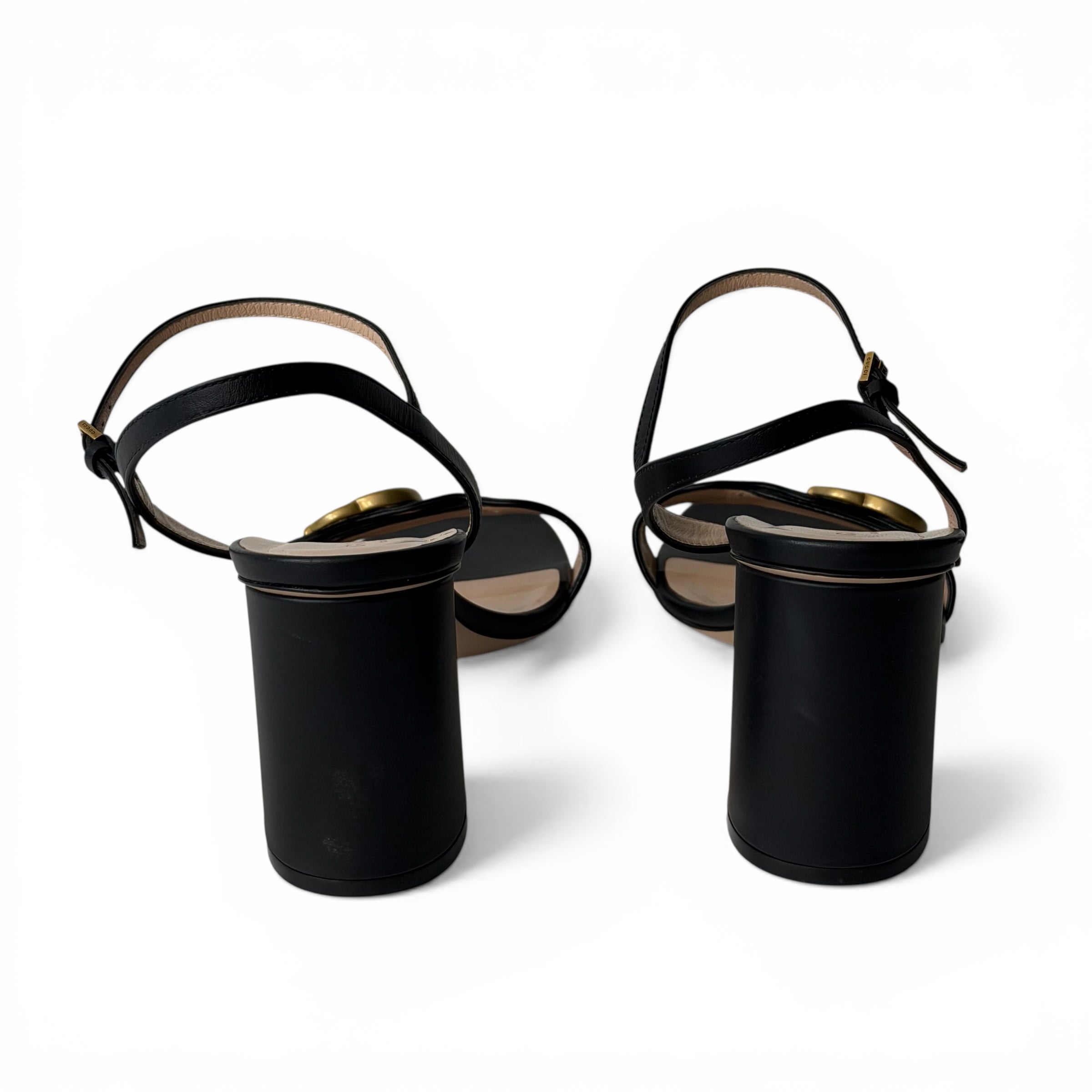 Gucci Sandales à Talons GG Marmont T.40 Noires | Les Folies d’Eugénie