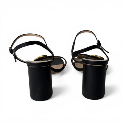 Gucci Sandales à Talons GG Marmont T.40 Noires | Les Folies d’Eugénie