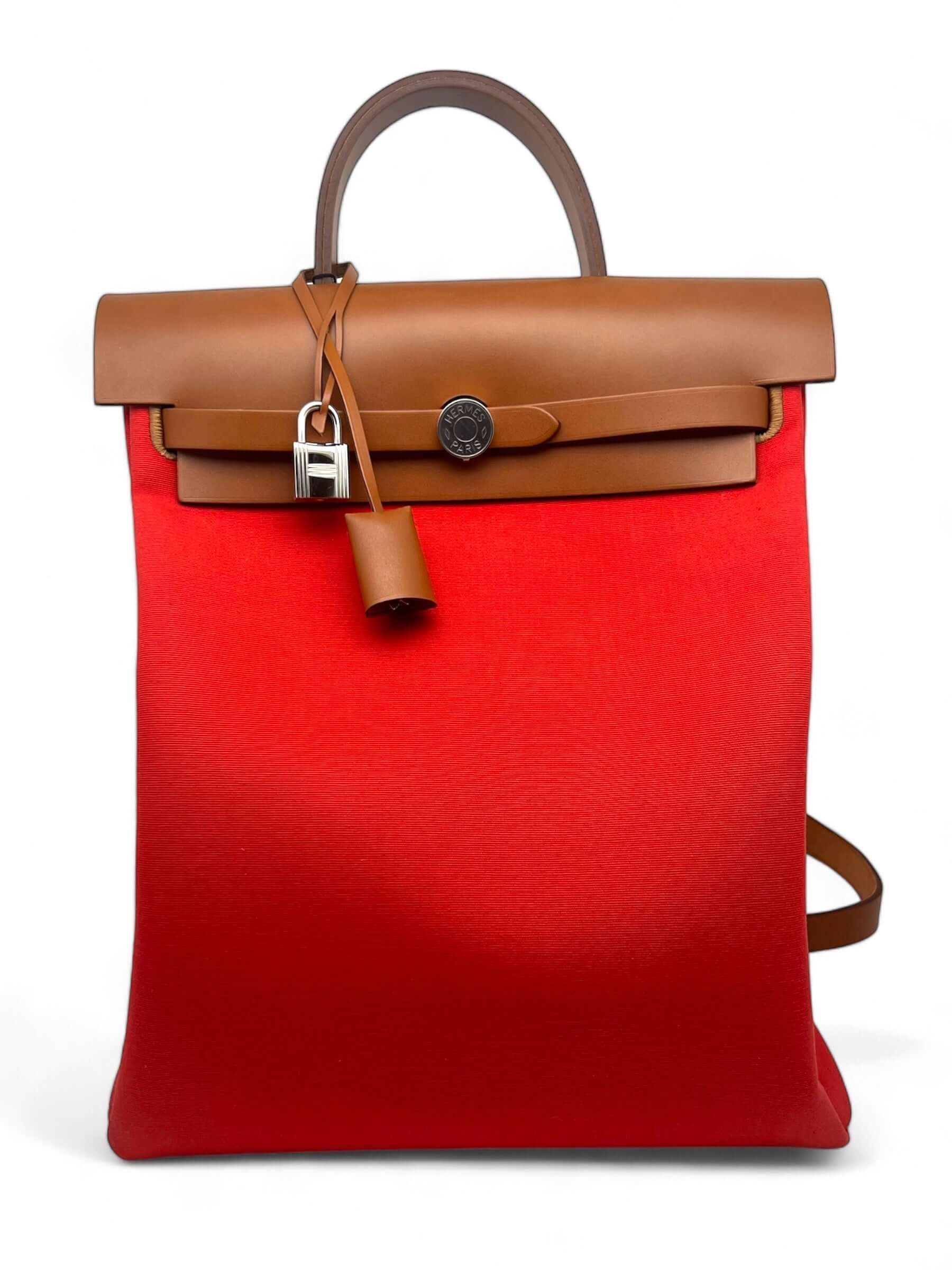 Hermès - Sac Herbag à dos Zip Retourné Tilt