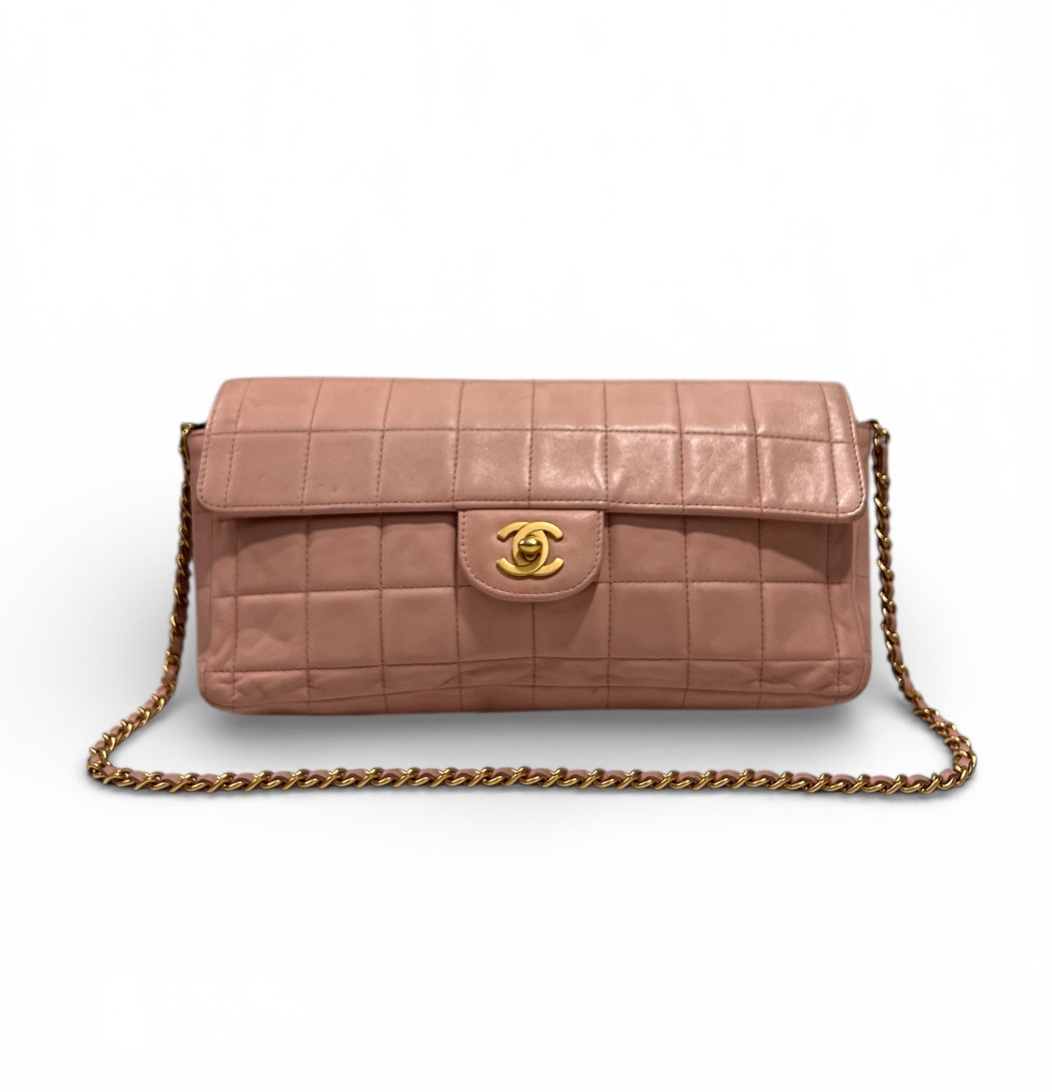 Chanel - Sac baguette collection bar rose pale