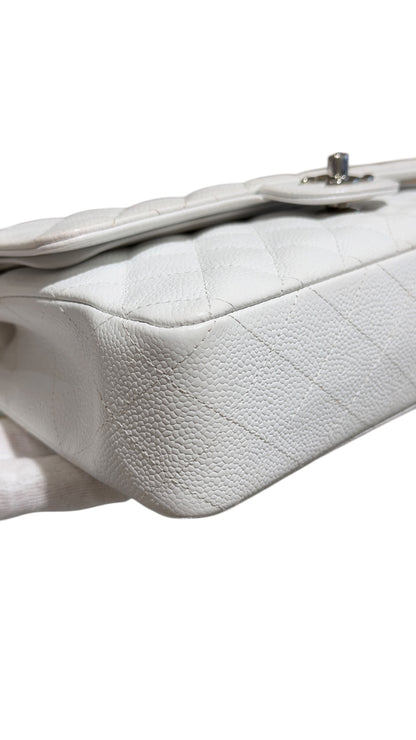 Chanel - Sac Timeless Moyen blanc caviar
