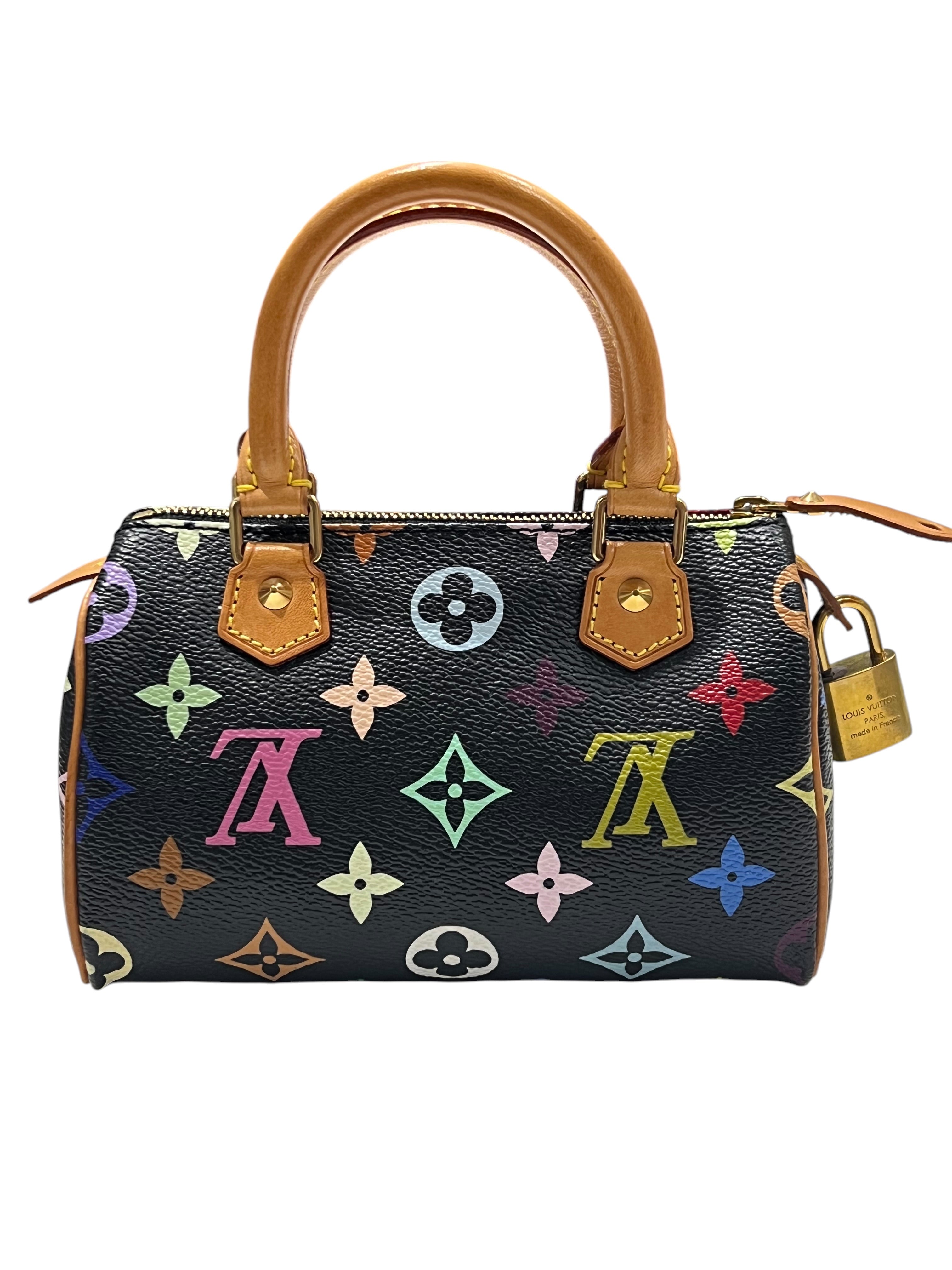 Louis Vuitton - sac nano speedy murakami noir