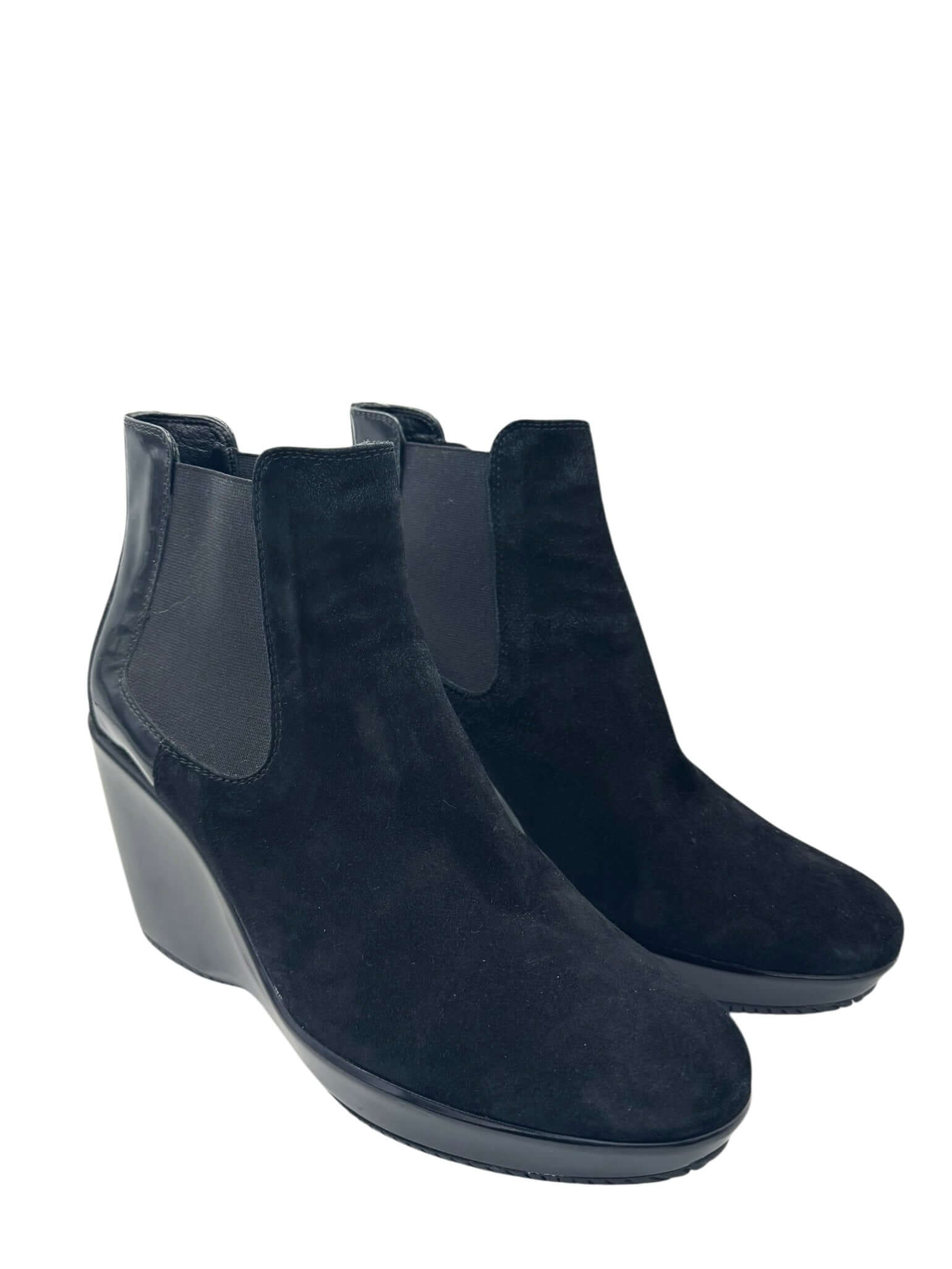 Hogan - Black Ankle Boots Size 37.5