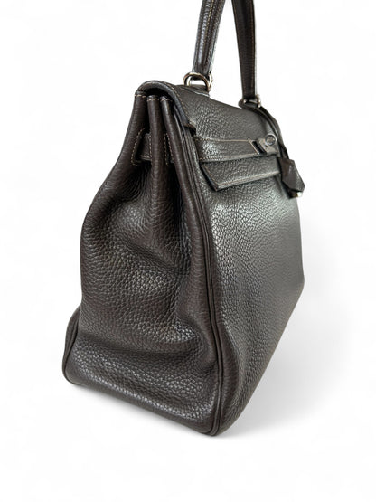 Hermès - Sac Kelly 35 Gris Éléphant