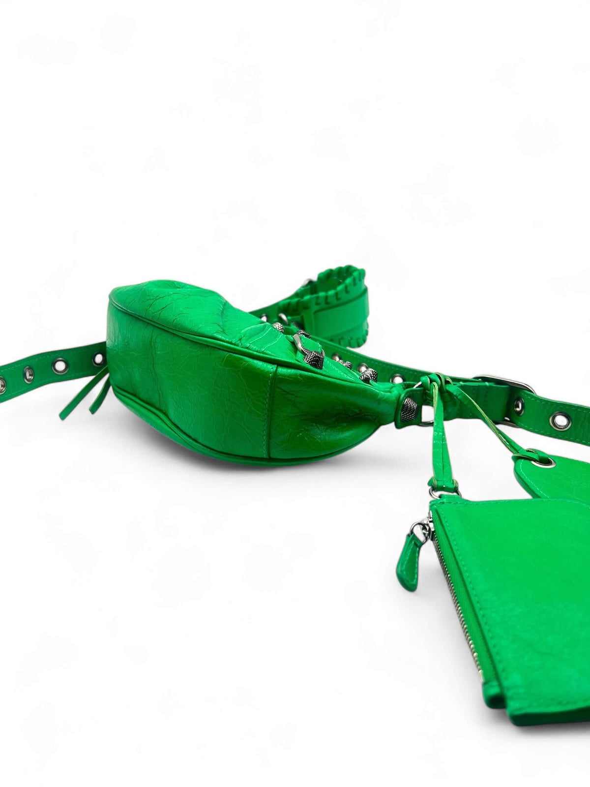 Balenciaga - Cagole Tasche grün XS