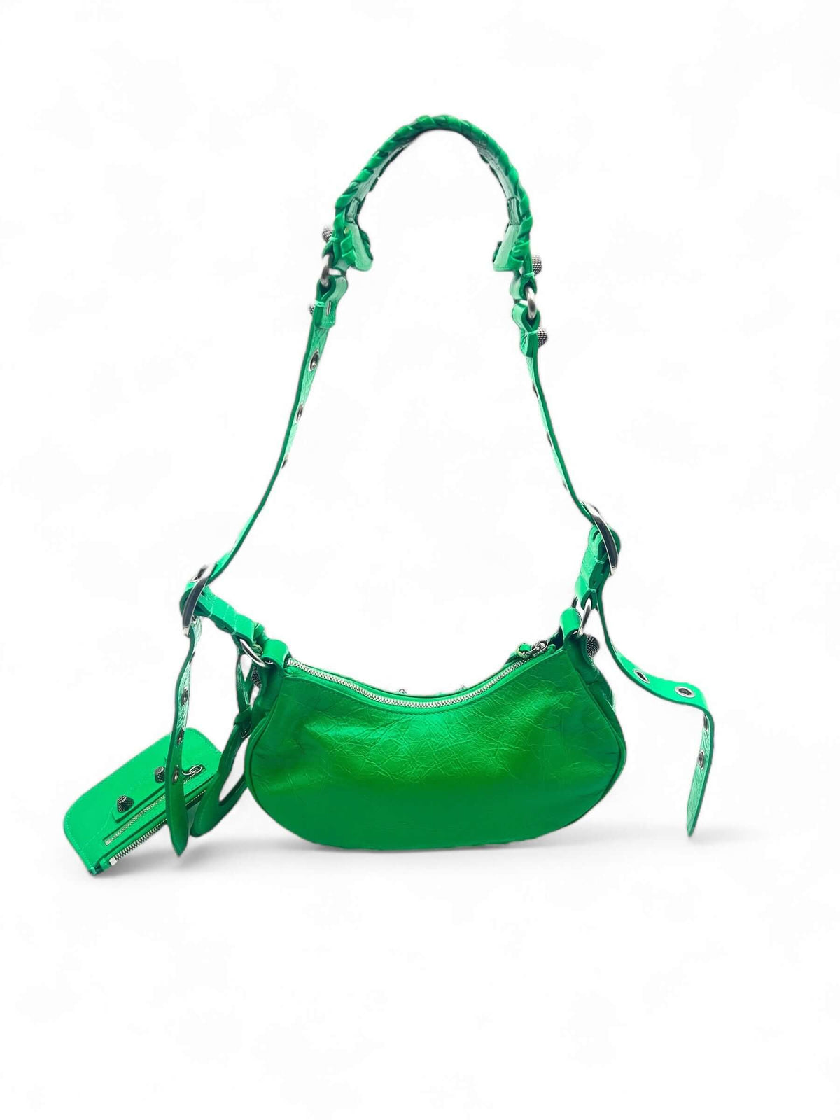 Balenciaga - Cagole Tasche grün XS