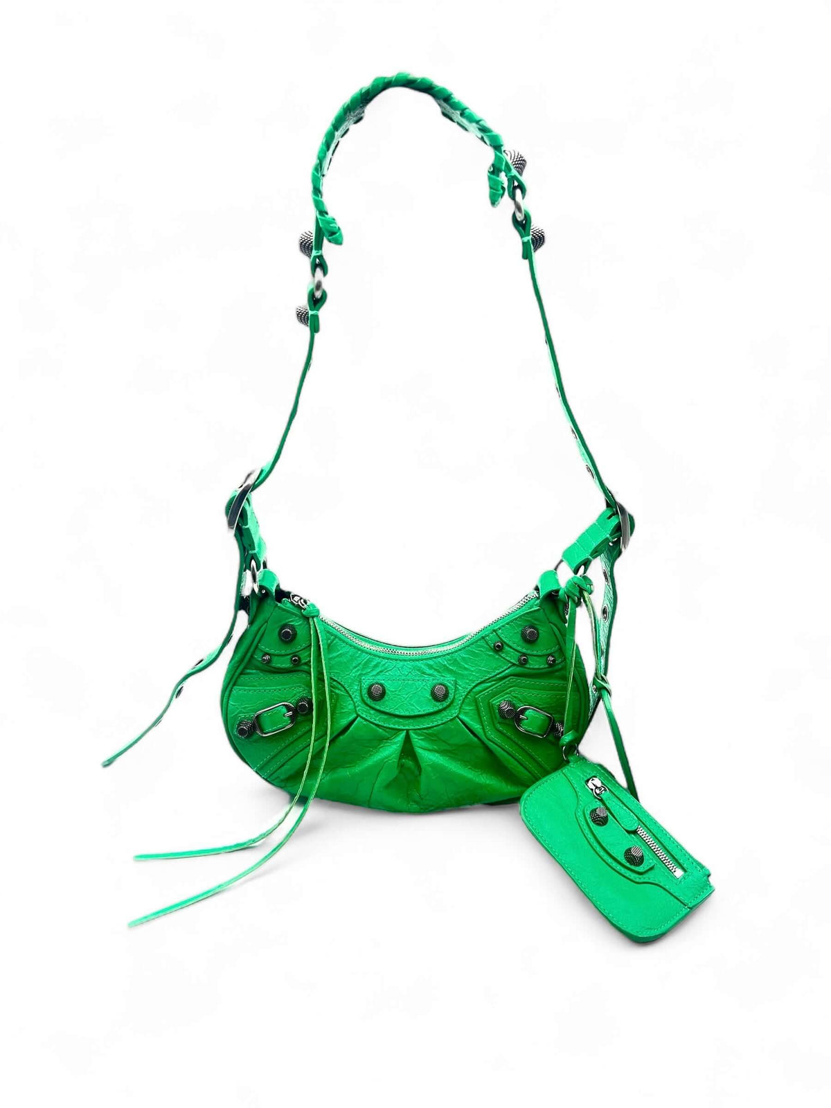 Balenciaga - Cagole Tasche grün XS