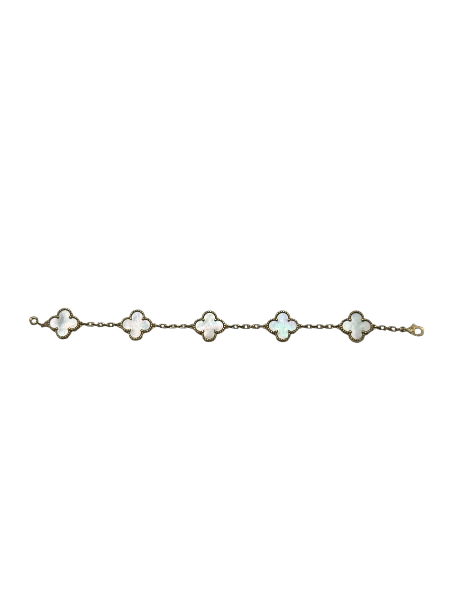 Van Cleef - Bracelet Vintage Alhambra 5 motifs Nacre
