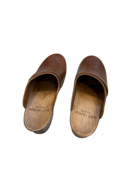 Saint Laurent Sabot en Cuir | Les Folies d’Eugénie