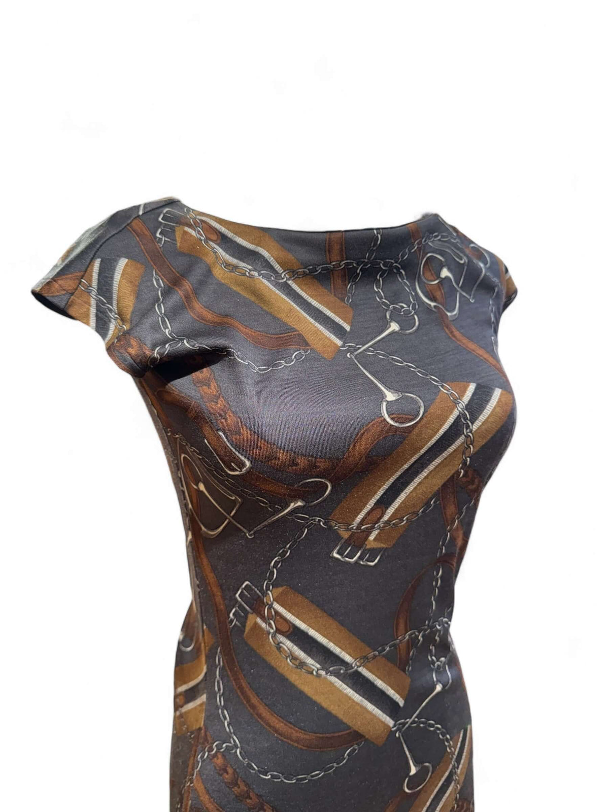 Ralph Lauren - Kleid mit Reitmotiven TXS