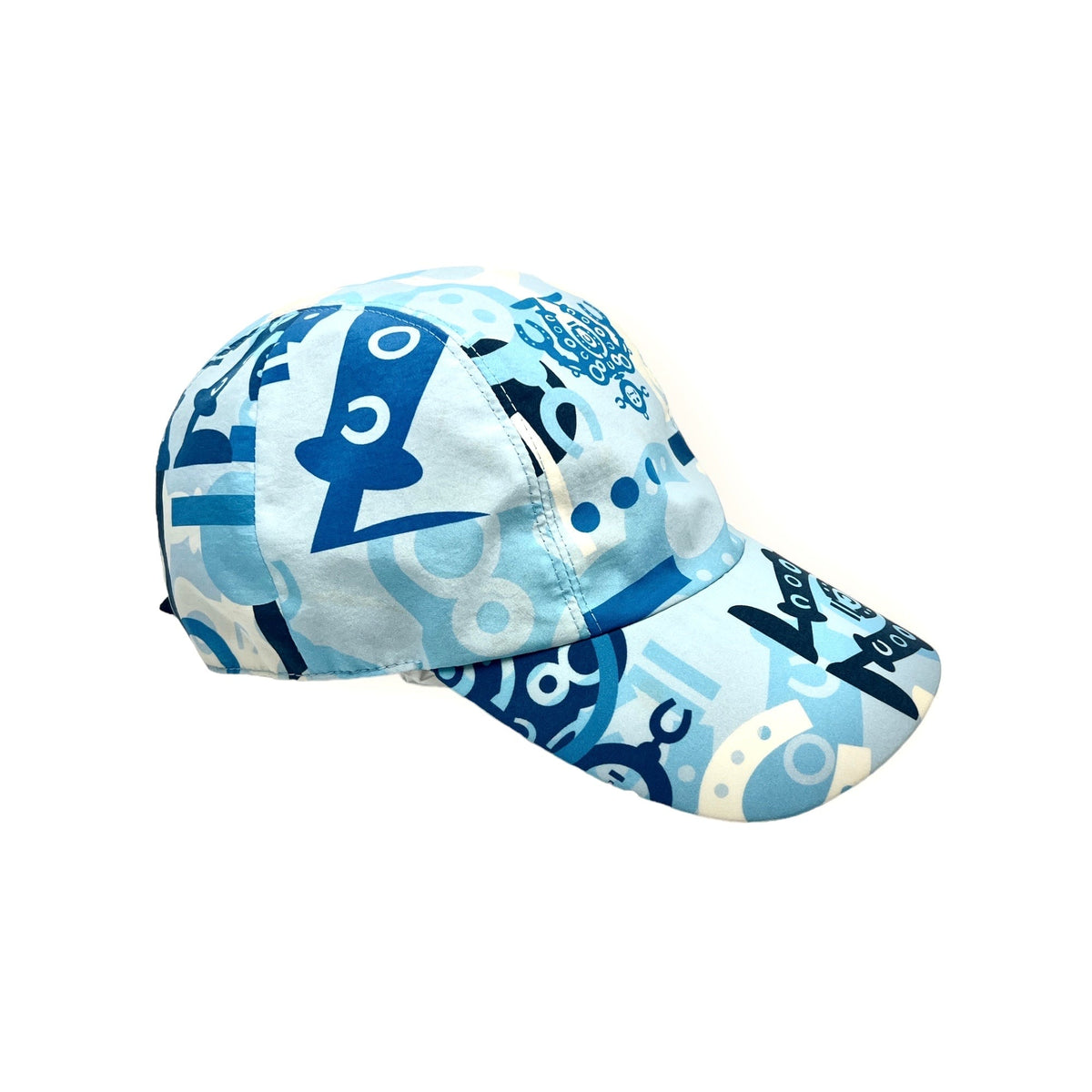 Hermès - Blue patterned cap hat