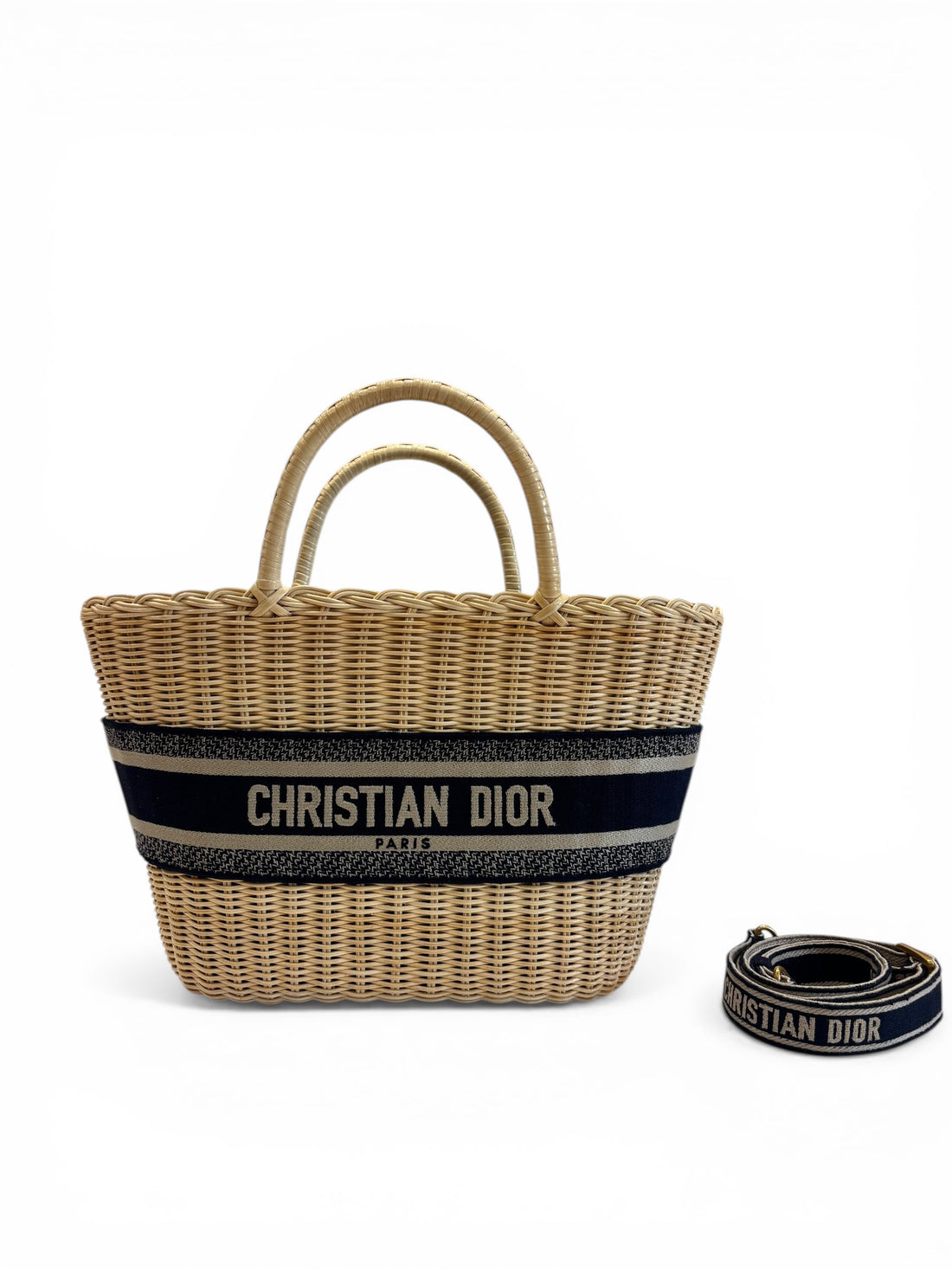 Christian Dior - Sac panier en osier Wicker